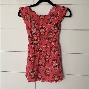 Girls pink floral crazy 8 dress